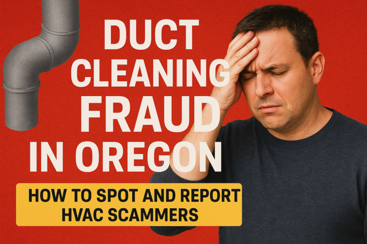 Upset man that just got victimized by a duct cleaning scam