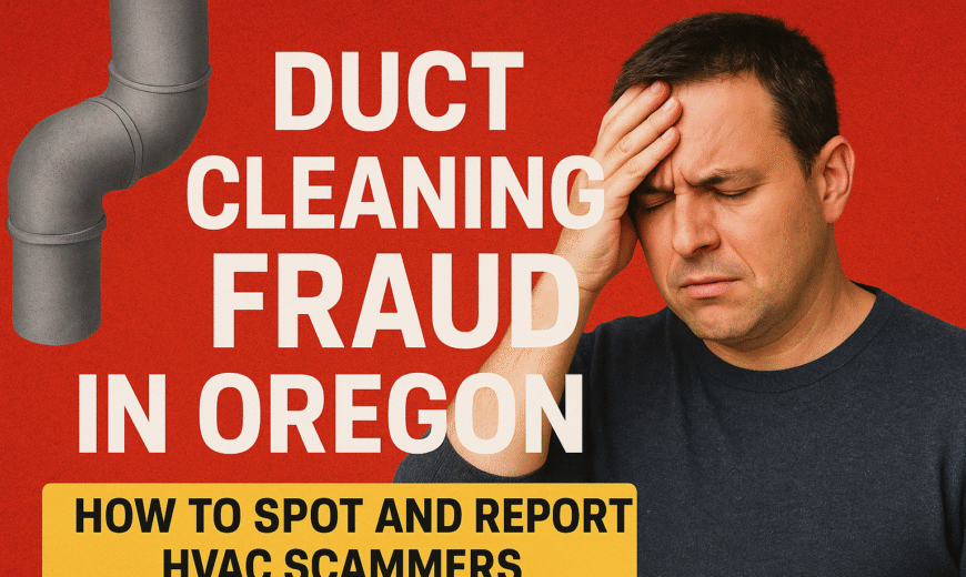 Upset man that just got victimized by a duct cleaning scam