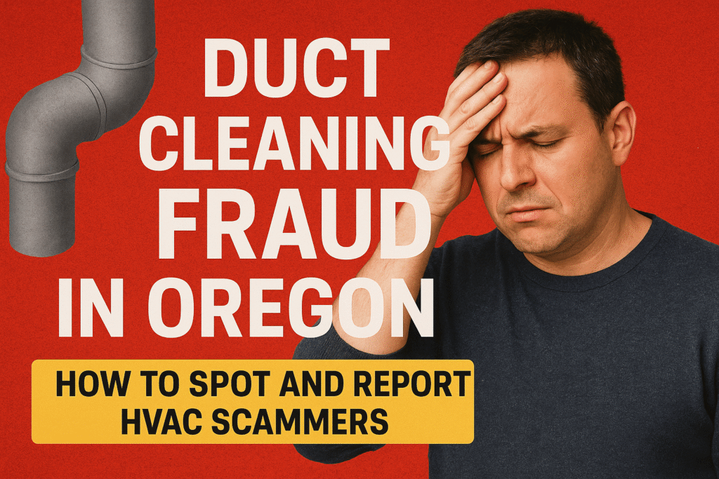 Duct Cleaning Fraud in Oregon: How to Avoid Scams and Report Fake HVAC Companies